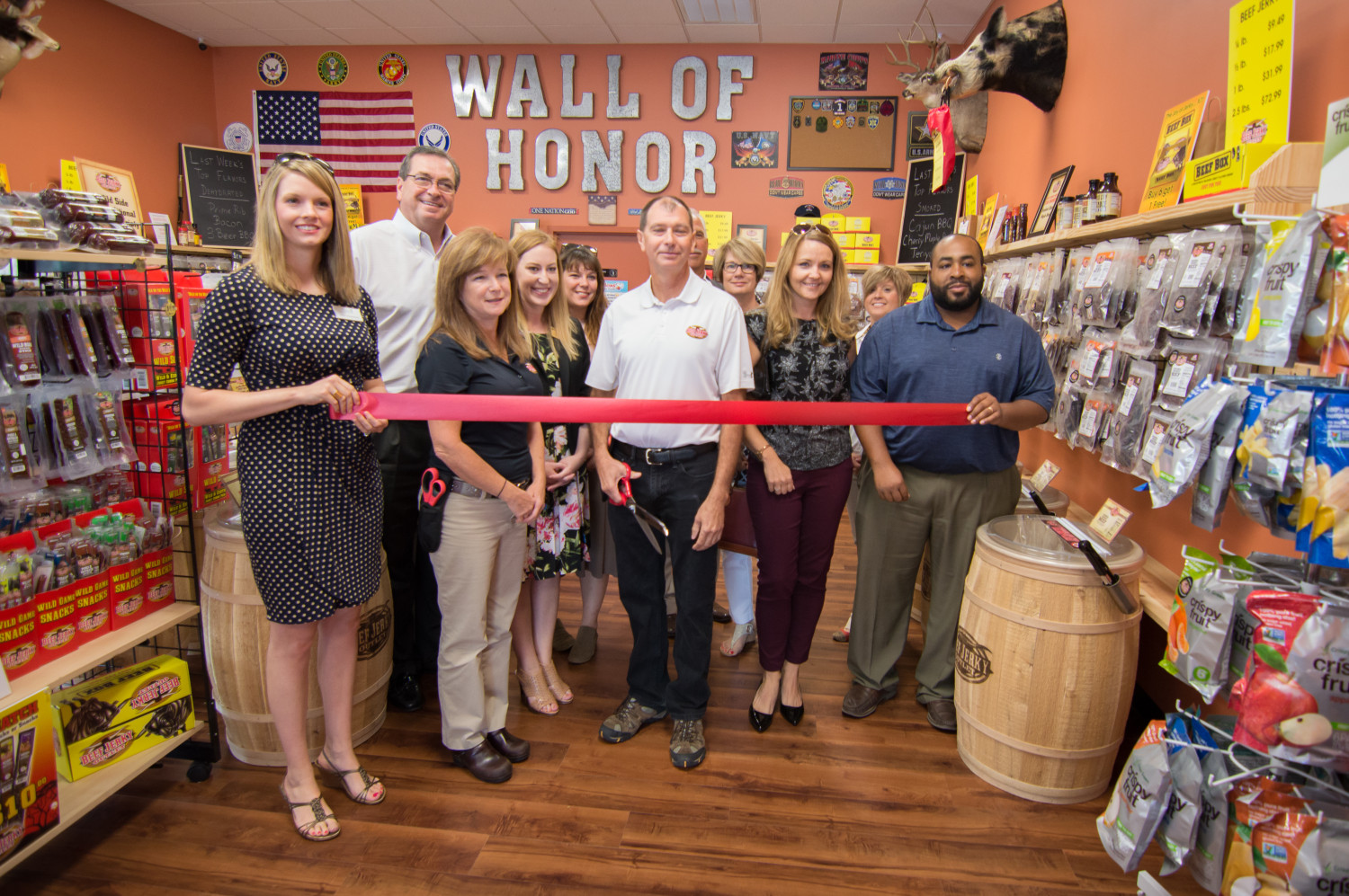 Beef Jerky Outlet Ribbon Cutting - Greater Florence Chamber of Commerce